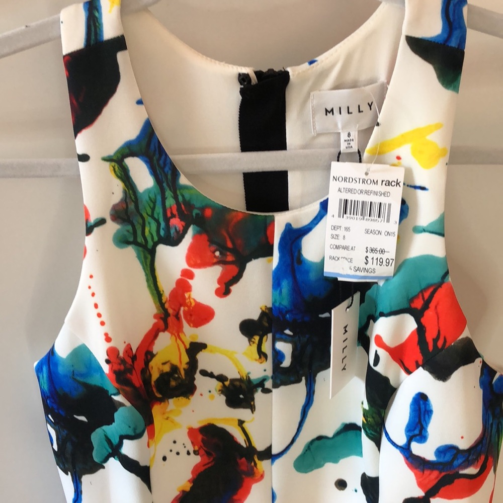 “Milly” Designer 🤩Expressionist design bodycon NWT DRESS Absolutely STUNNING!! - Picture 2 of 9